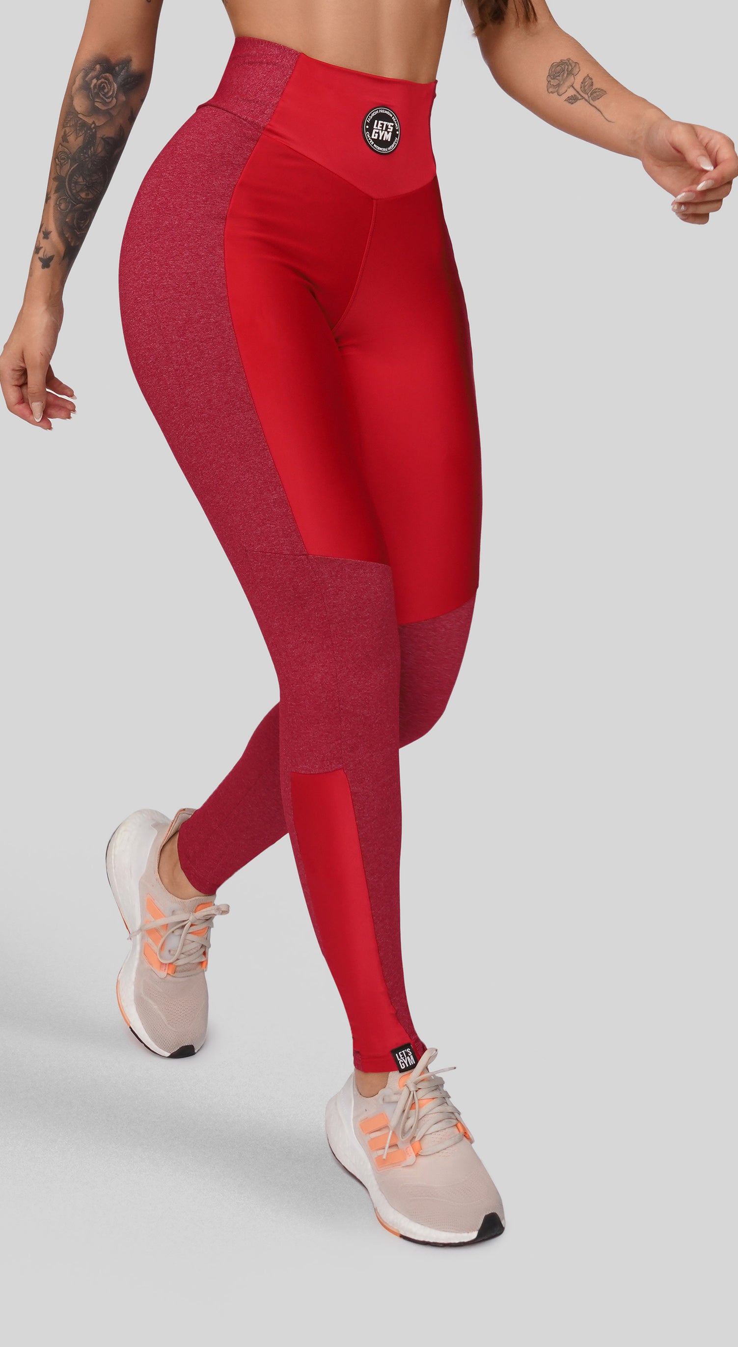 Gymshark red gym leggings - Gem