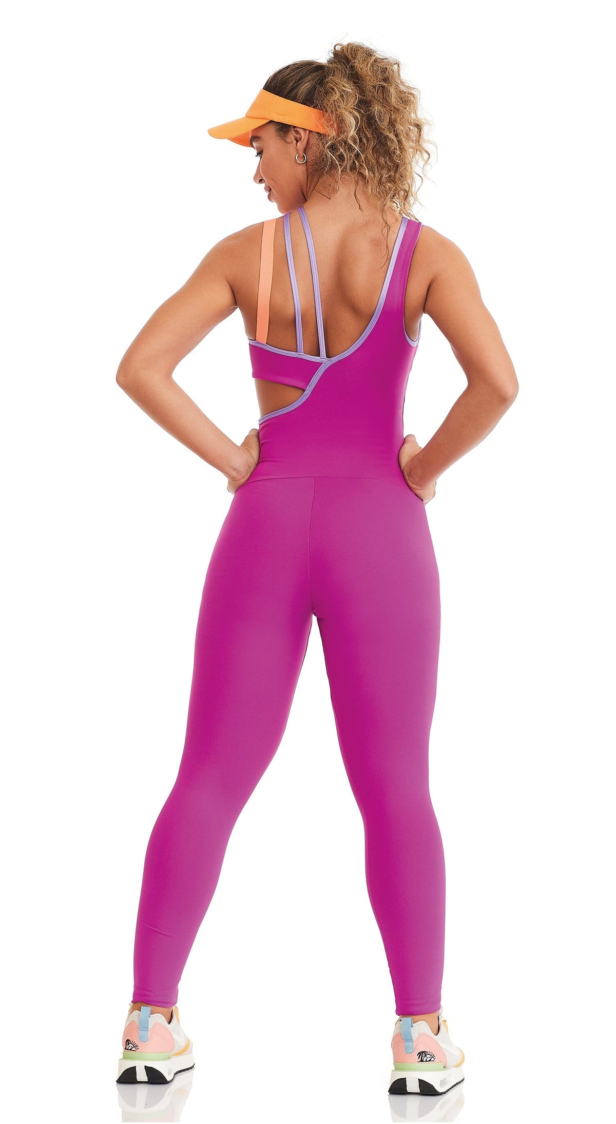 Brazilian Workout Jumpsuit - Sensation Hot Pink  Unique jumpsuits, Fitted  jumpsuit, Leggings fashion