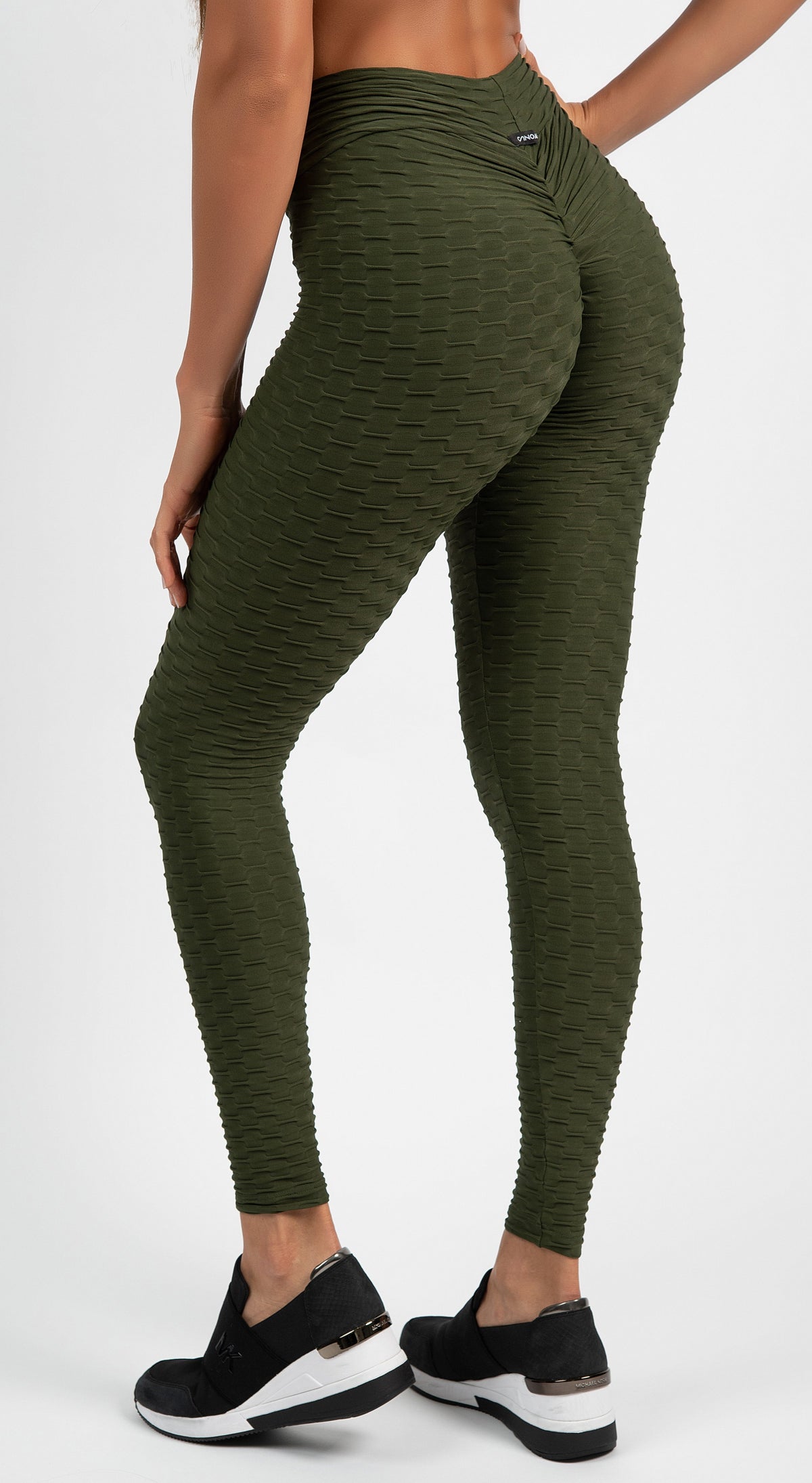 Women's Two Piece Sustainable Activewear Outfit: Olive Green High Rise  Leggings and Workout Top | Workout clothes, High rise leggings, Clothes
